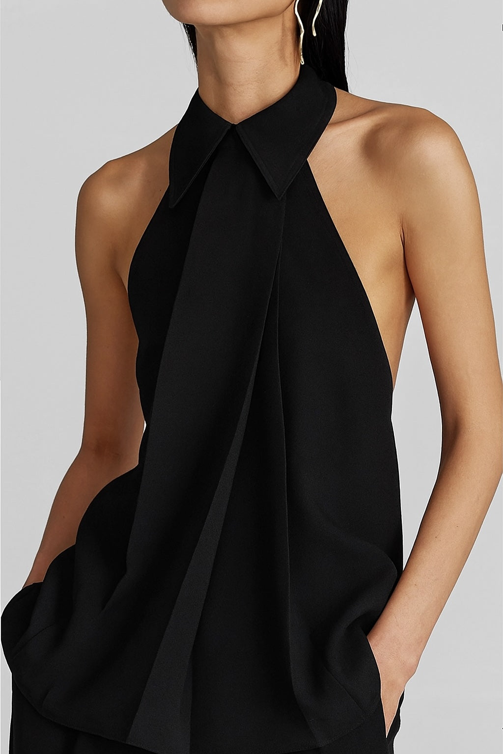The Sylvie Shirt Halter Wrap Top