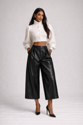 CHRISTY CROP LONG SLEEVE SWEATER