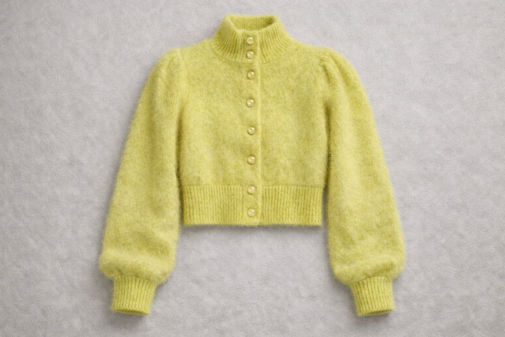 CHRISTY CROP LONG SLEEVE SWEATER