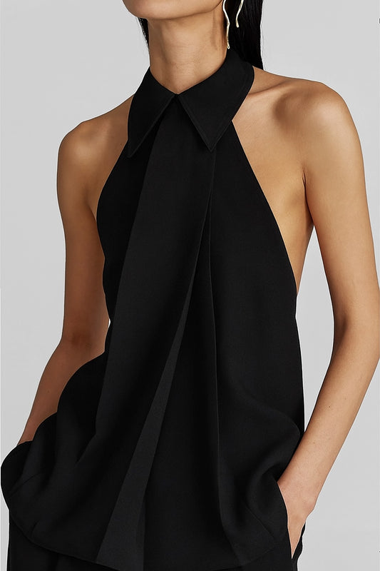 The Sylvie Shirt Halter Wrap Top
