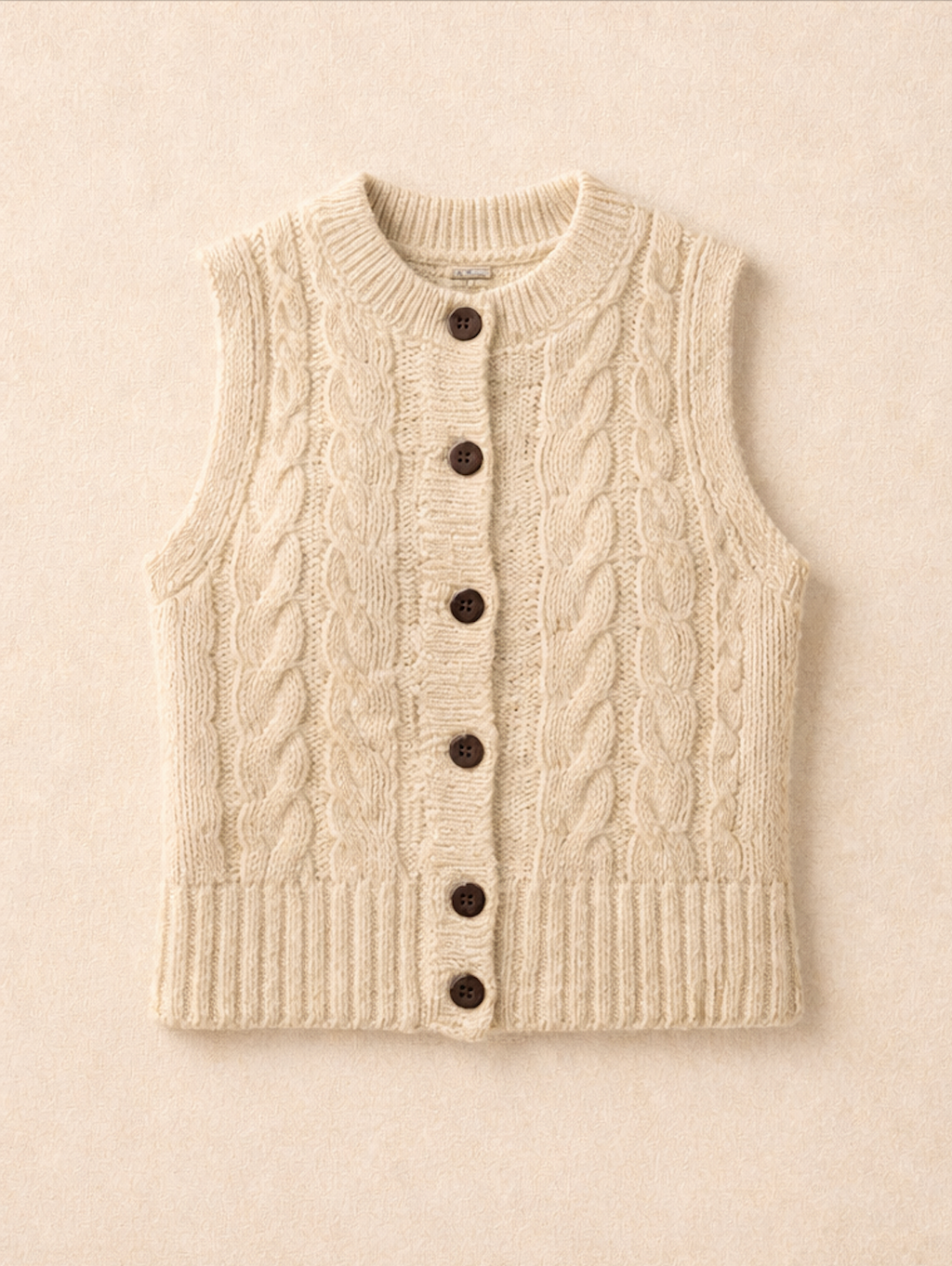 MONI SLEEVLESS BUTTON DOWN SWEATER