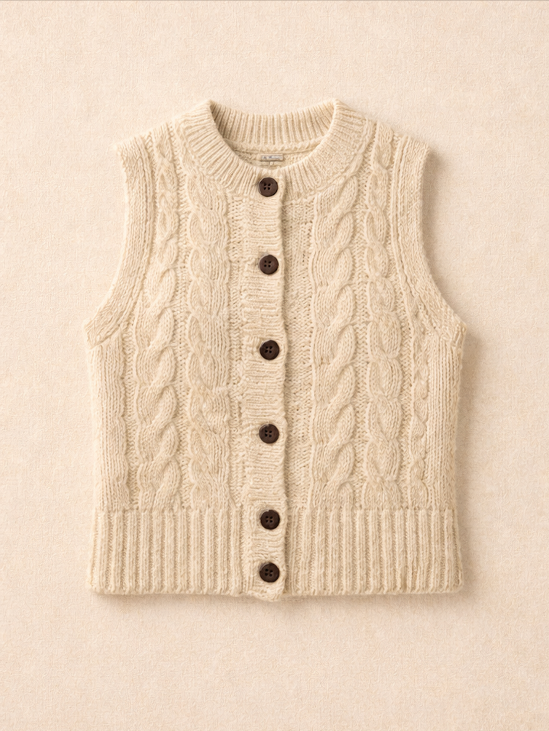 MONI SLEEVLESS BUTTON DOWN SWEATER